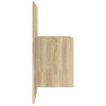 ZNTS Wall-mounted Bedside Cabinet Sonoma Oak 811013