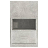 ZNTS Wall-mounted Bedside Cabinet Concrete Grey 811015