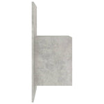 ZNTS Wall-mounted Bedside Cabinet Concrete Grey 811015