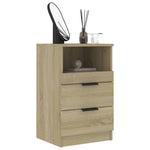 ZNTS Bedside Cabinets 2 pcs Sonoma Oak Engineered Wood 811239