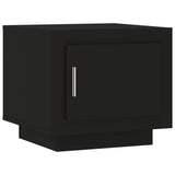 ZNTS Coffee Table Black 51x50x45 cm Engineered Wood 811800