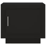 ZNTS Coffee Table Black 51x50x45 cm Engineered Wood 811800