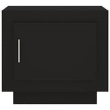 ZNTS Coffee Table Black 51x50x45 cm Engineered Wood 811800