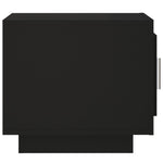 ZNTS Coffee Table Black 51x50x45 cm Engineered Wood 811800