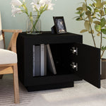 ZNTS Coffee Table Black 51x50x45 cm Engineered Wood 811800