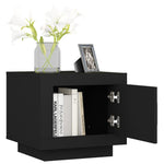 ZNTS Coffee Table Black 51x50x45 cm Engineered Wood 811800