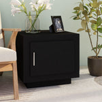 ZNTS Coffee Table Black 51x50x45 cm Engineered Wood 811800