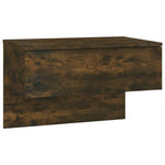 ZNTS Wall-mounted Bedside Cabinets 2 pcs Smoked Oak 816941