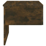 ZNTS Wall-mounted Bedside Cabinets 2 pcs Smoked Oak 816941