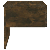 ZNTS Wall-mounted Bedside Cabinets 2 pcs Smoked Oak 816941