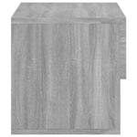 ZNTS Wall-mounted Bedside Cabinet Grey Sonoma 816948