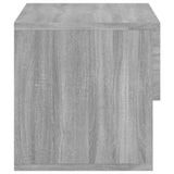 ZNTS Wall-mounted Bedside Cabinet Grey Sonoma 816948
