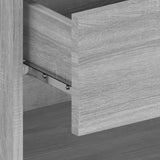 ZNTS Wall-mounted Bedside Cabinet Grey Sonoma 816948