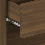 ZNTS Wall-mounted Bedside Cabinets 2 pcs Brown Oak 816951