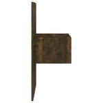 ZNTS Wall-mounted Bedside Cabinets 2 pcs Smoked Oak 816953