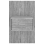 ZNTS Wall-mounted Bedside Cabinet Grey Sonoma 816954