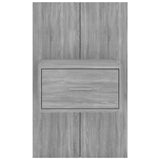 ZNTS Wall-mounted Bedside Cabinet Grey Sonoma 816954