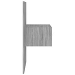 ZNTS Wall-mounted Bedside Cabinet Grey Sonoma 816954