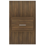 ZNTS Wall-mounted Bedside Cabinet Brown Oak 816956