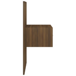 ZNTS Wall-mounted Bedside Cabinet Brown Oak 816956