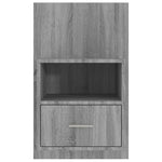 ZNTS Wall-mounted Bedside Cabinet Grey Sonoma 816966