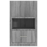 ZNTS Wall-mounted Bedside Cabinet Grey Sonoma 816966