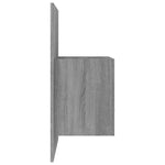 ZNTS Wall-mounted Bedside Cabinet Grey Sonoma 816966