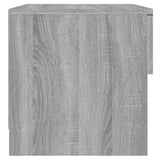 ZNTS Bedside Cabinets 2 pcs Grey Sonoma Engineered Wood 817048