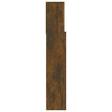 ZNTS Headboard Cabinet Smoked oak 180x19x103.5 cm 817255