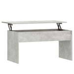 ZNTS Coffee Table Concrete Grey 102x50.5x52.5 cm Engineered Wood 809633