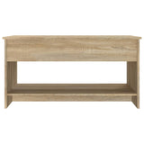 ZNTS 809650 Coffee Table Sonoma Oak 102x50x52,5 cm Engineered Wood
