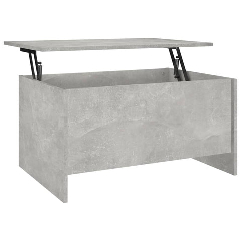 ZNTS Coffee Table Concrete Grey 80x55.5x41.5 cm Engineered Wood 809678