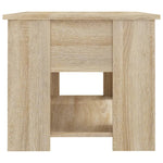 ZNTS Coffee Table Sonoma Oak 79x49x41 cm Engineered Wood 809713