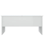 ZNTS Coffee Table High Gloss White 102x50.5x46.5 cm Engineered Wood 809725