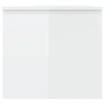 ZNTS Coffee Table High Gloss White 102x50.5x46.5 cm Engineered Wood 809725