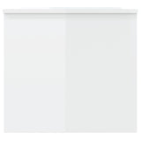 ZNTS Coffee Table High Gloss White 102x50.5x46.5 cm Engineered Wood 809725
