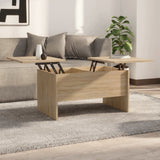 ZNTS Coffee Table Sonoma Oak 80x50x42.5 cm Engineered Wood 809731