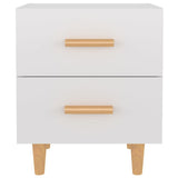 ZNTS Bed Cabinet High Gloss White 40x35x47.5 cm 811982