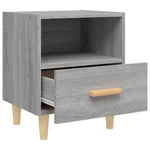 ZNTS Bedside Cabinet Grey Sonoma 40x35x47 cm 817299