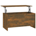 ZNTS Coffee Table Smoked Oak 102x55.5x52.5 cm Engineered Wood 819266