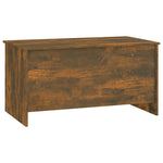 ZNTS Coffee Table Smoked Oak 102x55.5x52.5 cm Engineered Wood 819266