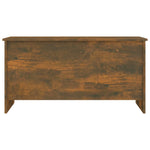 ZNTS Coffee Table Smoked Oak 102x55.5x52.5 cm Engineered Wood 819266