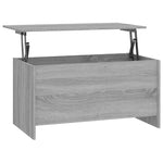 ZNTS Coffee Table Grey Sonoma 102x55.5x52.5 cm Engineered Wood 819267