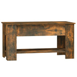 ZNTS Coffee Table Smoked Oak 101x49x52 cm Engineered Wood 819272