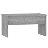 ZNTS Coffee Table Grey Sonoma 80x50.5x41.5 cm Engineered Wood 819288