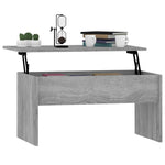 ZNTS Coffee Table Grey Sonoma 80x50.5x41.5 cm Engineered Wood 819288