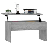 ZNTS Coffee Table Grey Sonoma 80x50.5x41.5 cm Engineered Wood 819288