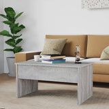 ZNTS Coffee Table Grey Sonoma 80x50.5x41.5 cm Engineered Wood 819288