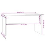 ZNTS Coffee Table Grey Sonoma 80x50.5x41.5 cm Engineered Wood 819288