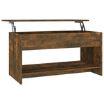 ZNTS Coffee Table Smoked Oak 102x50x52.5 cm Engineered Wood 819290